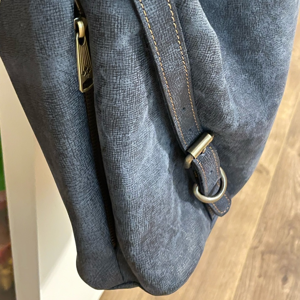 Patricia Nash Elia Denim Leather Small Hobo Bag - Picture 4 of 6